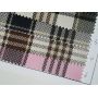 Stock Soft Plaid Pattern Leather Fabric