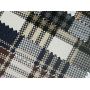 Stock Soft Plaid Pattern Leather Fabric