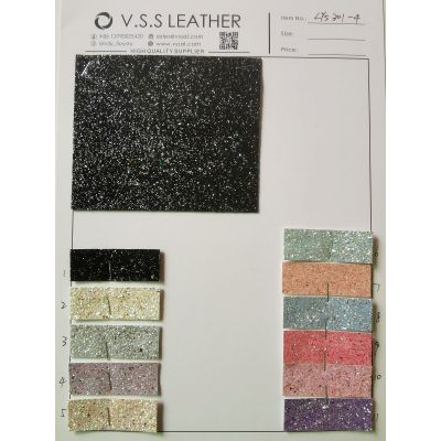 Felt Backed Confetti Crush Chunky Glitter Leather  