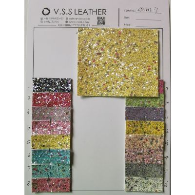 Colorful New Confetti Chunky Glitter Leather