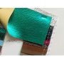 Metallic Solid Colors Litchi Leather Fabric