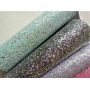 New Confetti Chunky Glitter Leather Cotton Backing