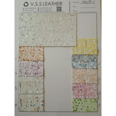 Sequin Chunky Glitter Leather Fabric Sheets