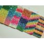 Pastel Rainbow Chunky Glitter Leather Fabric