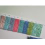 Vivid Colors Mesh Glitter Leather Fabric