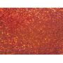 Red Iridescent Felt Backed Chunky Glitter Leather