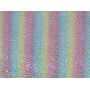 Fabulous Rainbow Chunky Glitter Leather Fabric