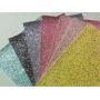 Confetti Chunky Glitter Leather With A Cotton Backing