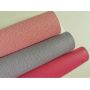 Soft Felt Backing Litchi Leather Fabric Sheets