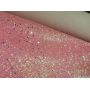 Fabulous Pink Chunky Glitter Leather Fabric Felt Backing 