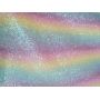 Rainbow Color Glitter Leather With Felt Backing 