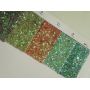 Fabulous Elastic Backing Chunky Glitter Leather Fabric