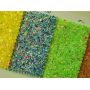 Neon Color Chunky Glitter Leather Fabric