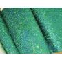 Green Color Iridescent Chunky Glitter Leather Fabric