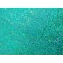 Green Color Iridescent Chunky Glitter Leather Fabric