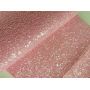 Pink Color Ultra Chunky Glitter Leather Felt Backing