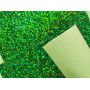 Green Color Iridescent Chunky Glitter Leather Fabric 