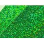 Green Color Iridescent Chunky Glitter Leather Fabric 