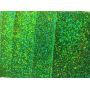 Green Color Iridescent Chunky Glitter Leather Fabric 