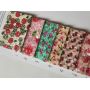 Strawberry Pattern Felt Backing Glitter Leather