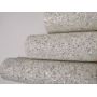 White Color Glow In Dark Glitter Leather Fabric