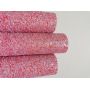 Purple Red White Chunky Glitter Leather Fabric