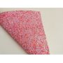 Purple Red White Chunky Glitter Leather Fabric