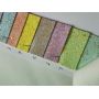 Neon Color Sequin Glitter Leather Fabric With Felt Backing