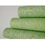Lemon Green Glow In Dark Beads Glitter Leather Fabric