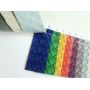 Same Color Felt Backing Woven Pattern Faux Leather