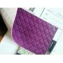 Same Color Felt Backing Woven Pattern Faux Leather