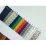 Same Color Felt Backing Woven Pattern Faux Leather