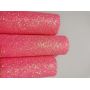 Vivid Color Glow In Dark Chunky Glitter Leather Fabric
