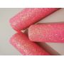 Vivid Color Glow In Dark Chunky Glitter Leather Fabric