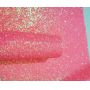 Vivid Color Glow In Dark Chunky Glitter Leather Fabric