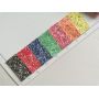 Rhinestone Chunky Glitter Leather Felt Backing