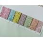 Elastic Backing Colorful Sequin Glitter Leather Fabric