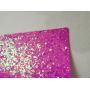 Pink Color Premium Chunky Glitter Leather 