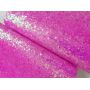 Pink Color Premium Chunky Glitter Leather 