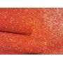 Red Ultra Chunky Glitter Leather Felt Backing