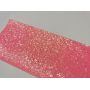 Pink Crystal Chunky Glitter Leather Felt Backing