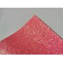 Pink Crystal Chunky Glitter Leather Felt Backing