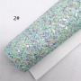 Mixed Colors Chunky Glitter Leather 30*134CM Mini Roll