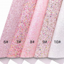 All available chunky glitter leather felt backed