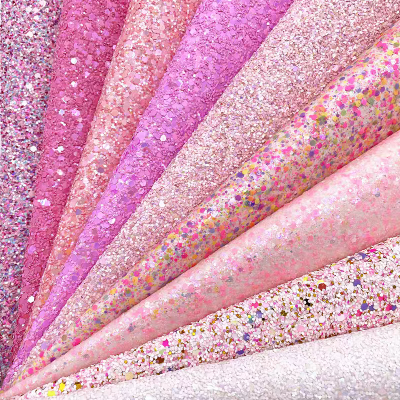 Chunky glitter,Chunky glitter fabric,Glitter for craft,Glitter leatherette for DIY,craft leather