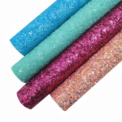 Chunky glitter fabric,Glitter leather fabric,glitter vinyl fabric