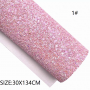 All available chunky glitter leather felt backed