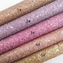 30*134CM Matt Color Chunky Glitter Leather For Fall
