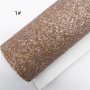30*134CM Matt Color Chunky Glitter Leather For Fall