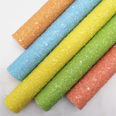 Chunky glitter,Chunky glitter fabric,Glitter for craft,Glitter leather fabric,Glitter leatherette for DIY